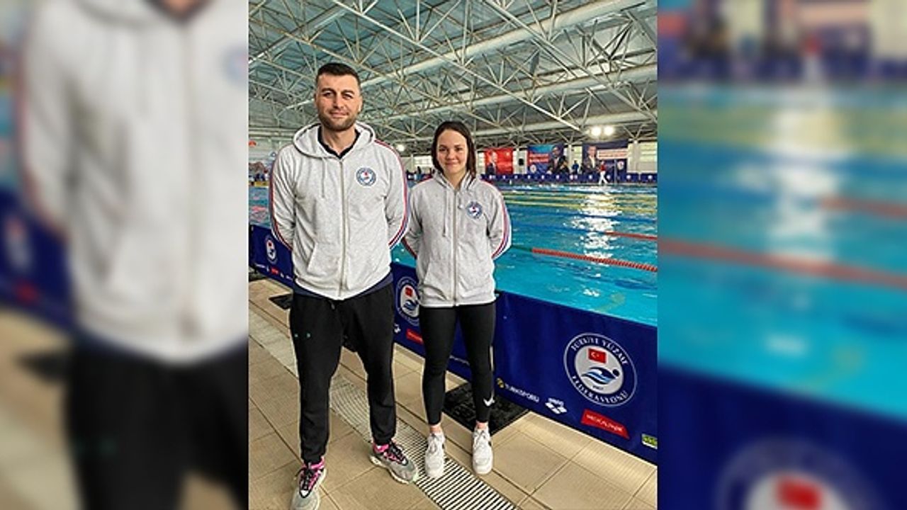 Sökeli yüzücü 100 metre kurbağalamada Türkiye birincisi oldu