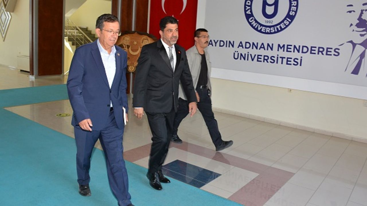 Aydın Milletvekili Erim, Rektör Aldemir’i ziyaret etti