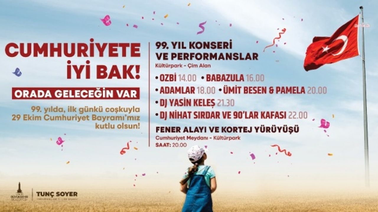 İZMİR’DE ÜÇ GÜN ÜÇ GECE CUMHURYET BAYRAMI KUTLAMASI
