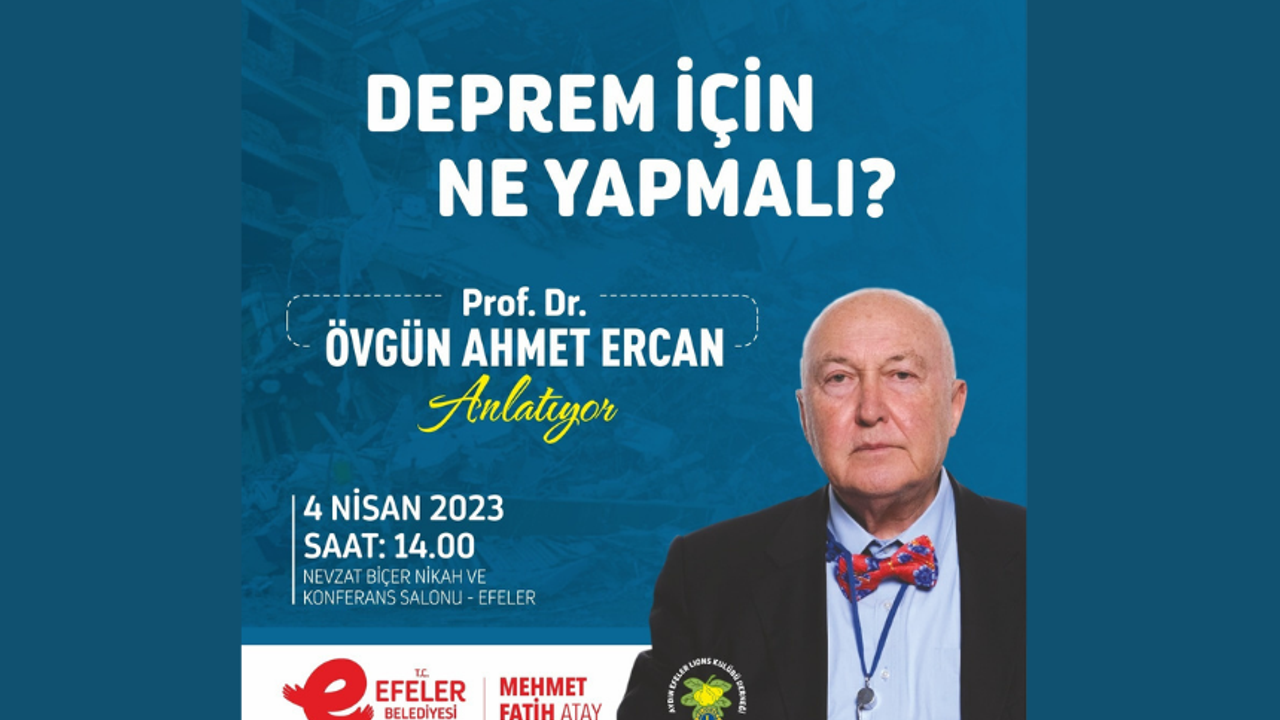 Yüksek Jeofizik Mühendisi Prof. Dr. Ercan Efelerliler ile buluşuyor!