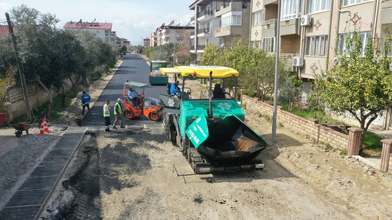 Aydın Büyükşehir Belediyesi Kuyucak yol çalışmalarını sürdürüyor
