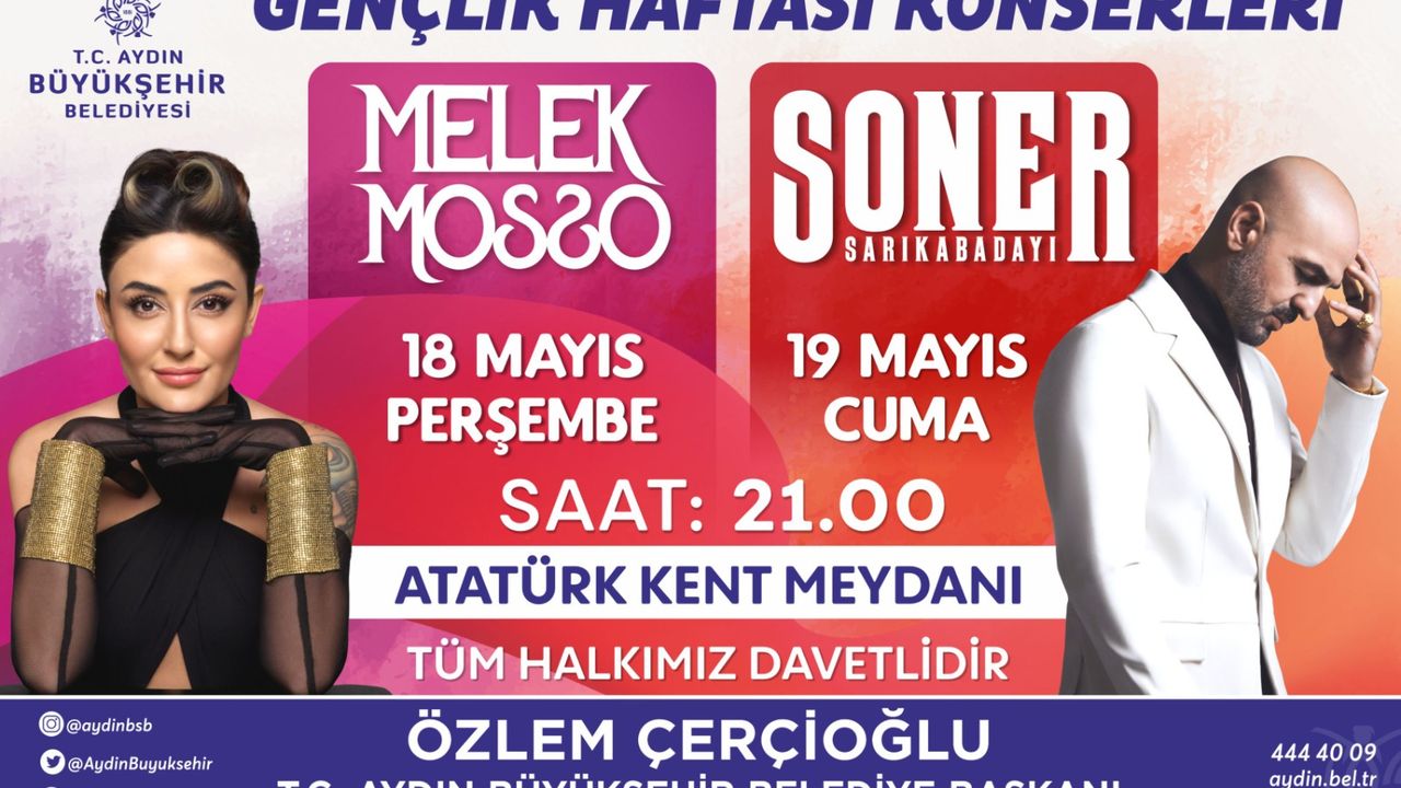 Büyükşehir 19 Mayıs Atatürk’ü Anma, Gençlik ve Spor Bayramı’nı iki konserle kutlayacak