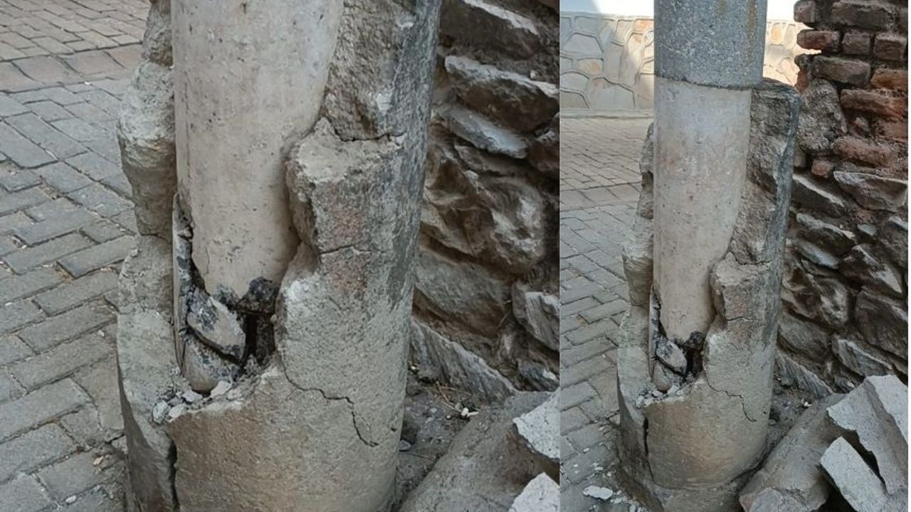 Tepecik'te beton elektrik direkleri dökülüyor