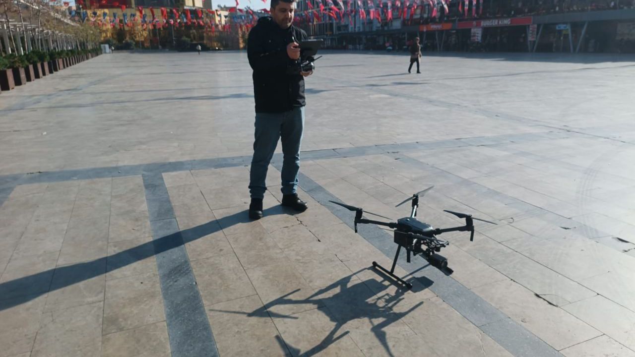 Efeler'de drone ile havadan denetim