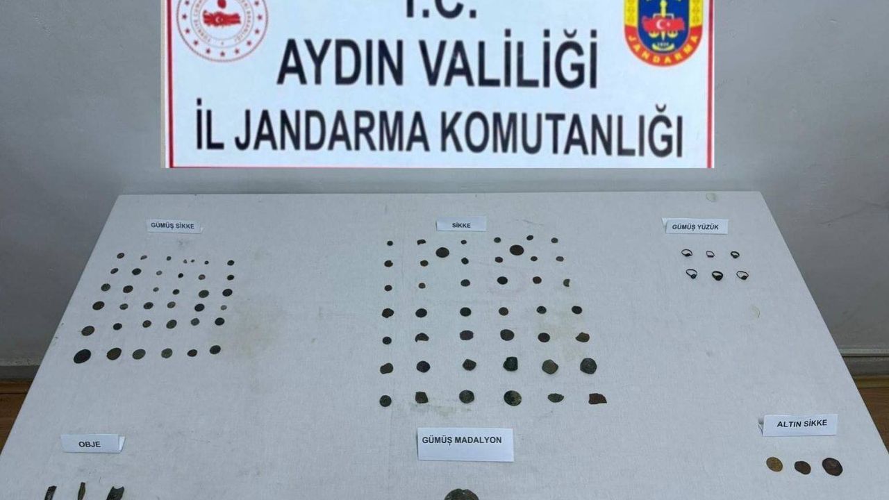 Aydın'da tarihi eser kaçakçıları yakalandı