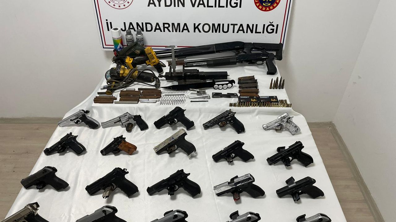 Aydın'da silah kaçakçılığı operasyonu! 2 yakalama