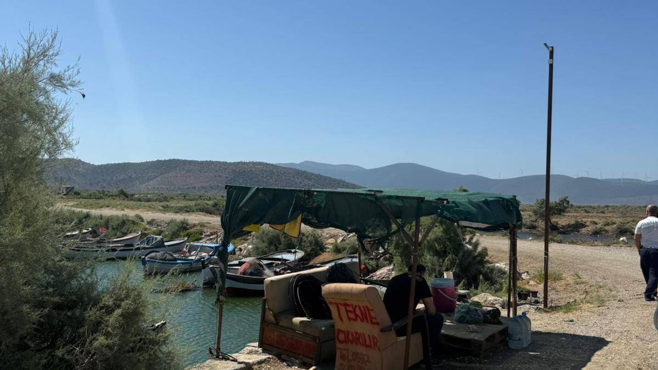 Söke’de Bafa Gölü’nde kaçak tekne turu tespit edildi
