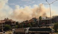 Efeler Güneybatı Otoyol Caddesi yanında yangın!