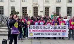 TRT çalışanları ve emeklilerinden protesto!: 'TRT yönetimi camdan bakma sorunu çöz'