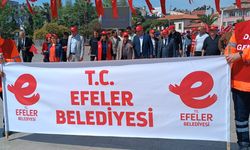 Efeler Belediye Başkanı Mehmet Fatih Atay 1 Mayıs yürüyüşüne katıldı
