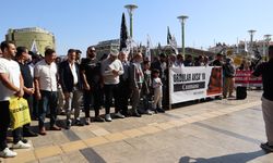 Aydın'da Mehmetçik Aksa'ya sloganlarıyla İsrail protesto edildi