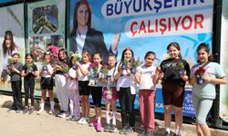Öğrenciler için ders zili Aydın Büyükşehir Belediyesi’nin fidanlığında çaldı