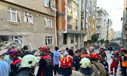 İstanbul'da bir binada kısmi çökme meydana geldi