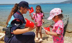 Didim’de yangınların önlenmesi amacıyla broşür dağıtıldı