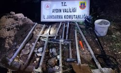 Didim’de sit alanında kaçak kazı yapan şüpheliler yakalandı