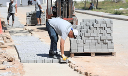 Didim'de yol yapım çalışmaları son sürat devam ediyor