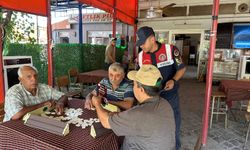 Aydın'da jandarmadan vatandaşa doğa ve yangın bilgilendirmesi