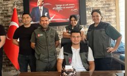 AK Partili başkanın oğlu, doğum gününü orman işletme şefinin makamında kutladı!