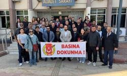 Aydın'daki gazeteciler "Basına dokunma" dedi!