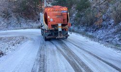 Aydın'ın yüksek kesimlerinde karla mücadele çalışmaları başladı