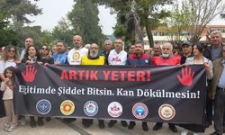 Aydın’da eğitimcilerden şiddet tepkisi: “Okullarda ölmek istemiyoruz!”