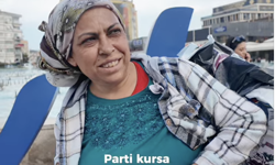 Parti kursa oy vereceğiniz ünlü kim? sorusuna yanıt veren bir kadın: "Erdoğan"