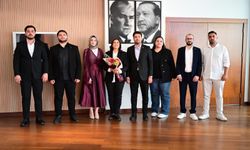 Başkan Çerçioğlu'na Türkiye Gençlik Vakfı Aydın İl Temsilciliği'nden ziyaret