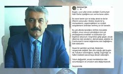 Eski CHP Efeler İlçe Başkanı Mehmet Şık partisinden istifa etti