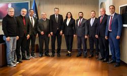 Başkan Çerçioğlu'na Aydın Esnaf ve Sanatkarlar  Odaları Birliği'nden ziyaret