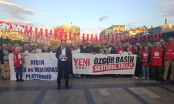 Aydın’da Halk TV’ye kayyım kararına tepki: “Gerçekler hapsedilemez!”