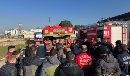 Çine'de yangınlara müdahale eğitimi verildi
