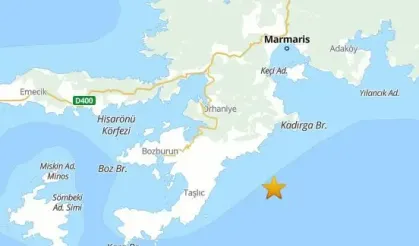 Marmaris açıklarında 5,8 büyüklüğünde deprem: 1 ölü, 69 yaralı