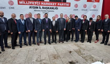 MHP Aydın İl Başkanı Cihangiroğlu yönetimini tanıttı