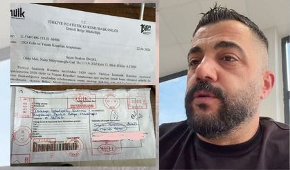 TÜİK'ten gelen telefonu reddetti evine ceza makbuzu geldi!