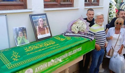 Oyuncu Ece İrtem Kuşadası’nda son yolculuğuna alkışlarla uğurlandı