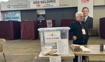 Yeni Parti Aydın İl Başkanlığı için düzenlenen ön seçimde oy verme işlemi devam ediyor