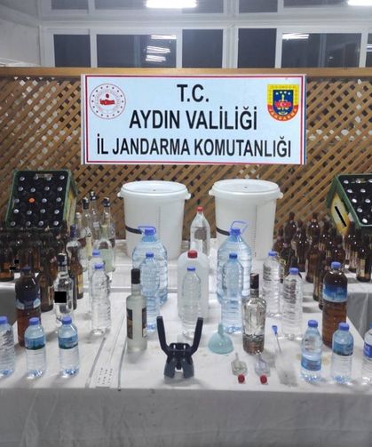 Aydın'da sahte içki operasyonu! 2 gözaltı