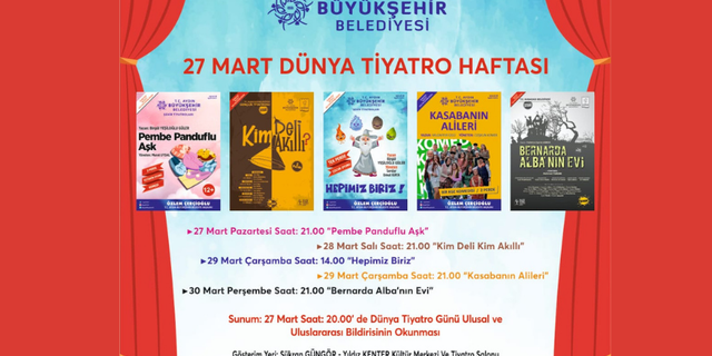 Aydın Büyükşehir'in tiyatro ekibinden özel program