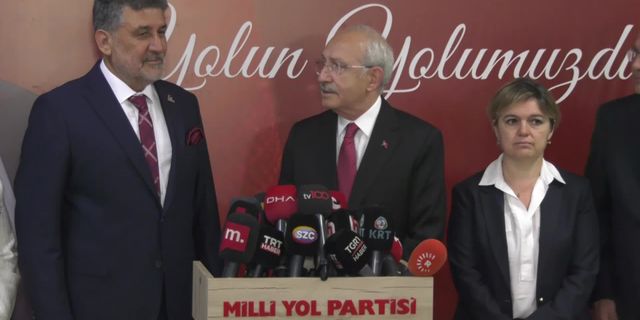 Kılıçdaroğlu Milli Yol Partisi'ni ziyaret etti