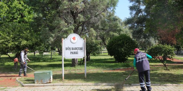 Efeler'in yeşil alanları temizleniyor