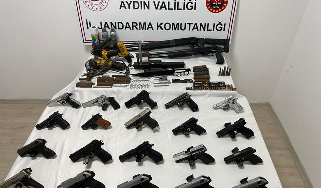 Aydın'da silah kaçakçılığı operasyonu! 2 yakalama