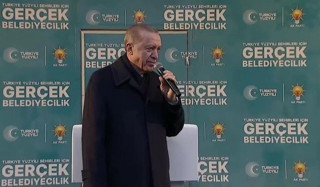Erdoğan: "Klasik belediyeciliğin çok ötesinde bir standart vaat ediyoruz"
