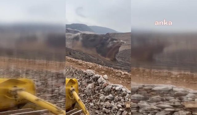 Erzincan'da altın madeninde toprak kayması meydana geldi!