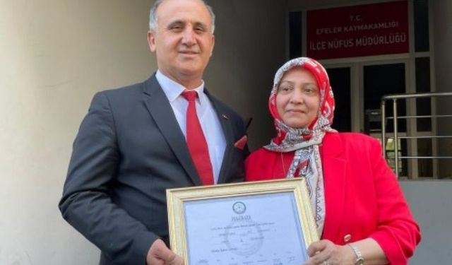 İncirliova Belediye Başkanı Kaya mazbatasını aldı