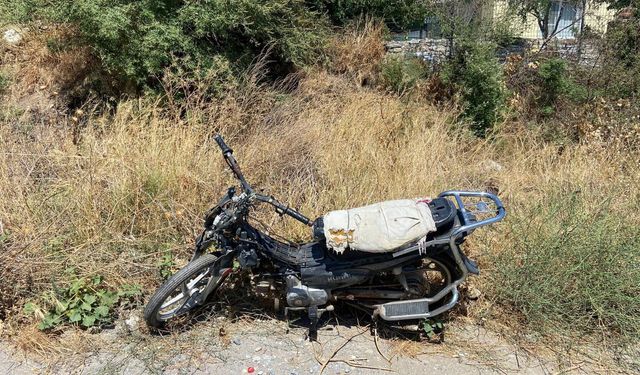 Aydın'da plakası ve şase numarası bulunmayan motosiklet bulundu
