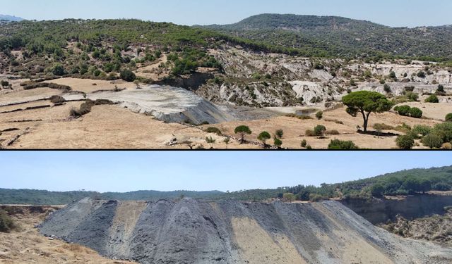 Latmos'ta faaliyete başlayan linyit ocağı tarihi eserlere zarar veriyor