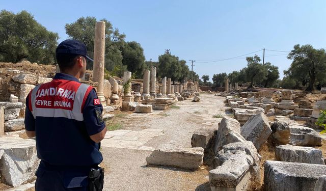 Nysa Antik Kenti'nde çevre broşürü dağıtıldı