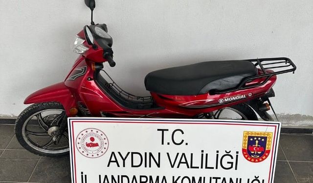 Çalınan motosikleti jandarma ekipleri buldu