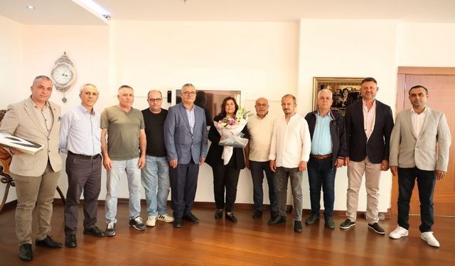 Başkan Çerçioğlu’na Germencik heyetinden ziyaret