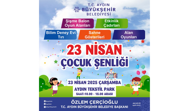 Çerçioğlu'ndan çocuklara 23 Nisan hediyesi